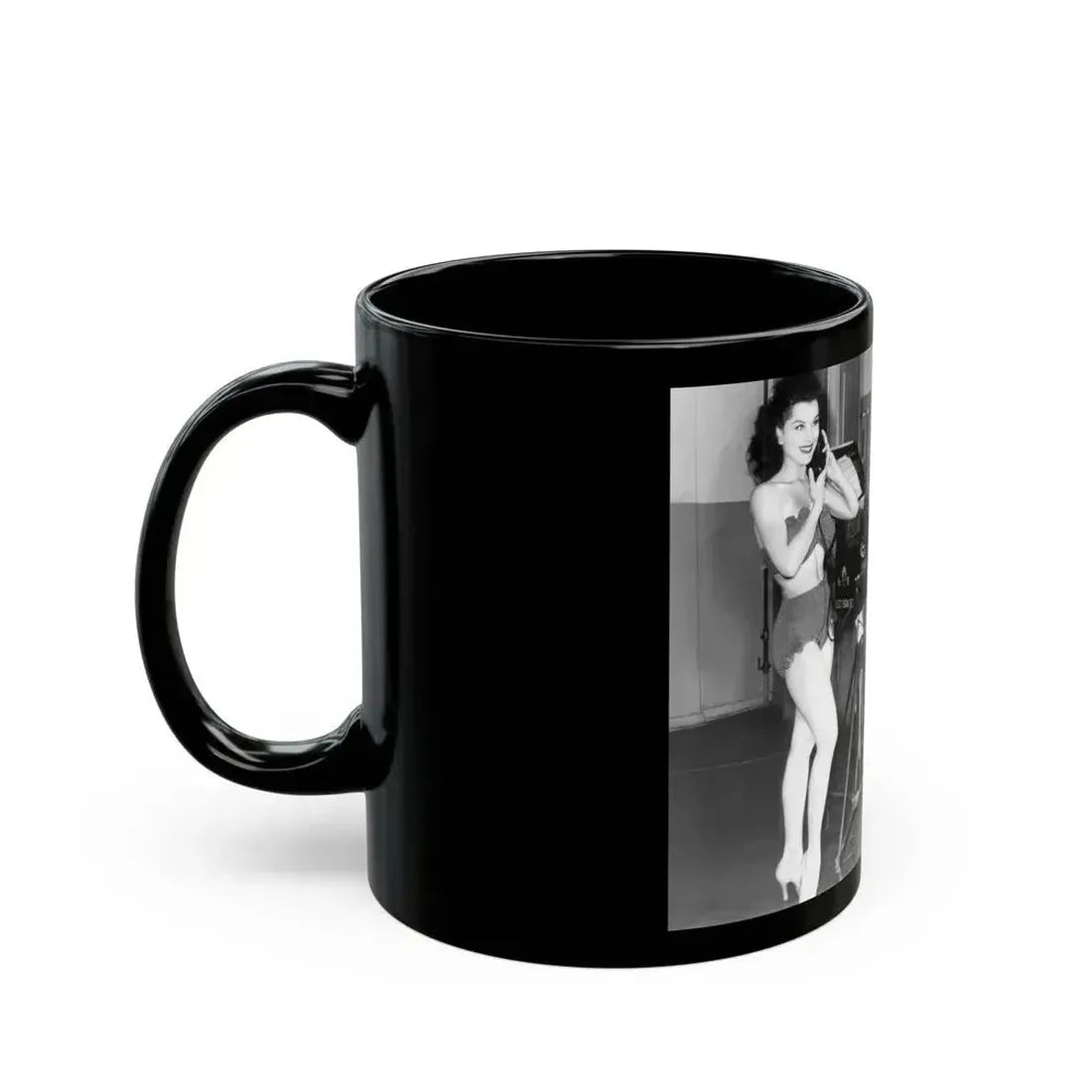 Debra Paget #493 (Vintage Female Icon) Black Coffee Mug - Go Mug Yourself