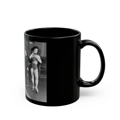 Debra Paget #493 (Vintage Female Icon) Black Coffee Mug-Go Mug Yourself