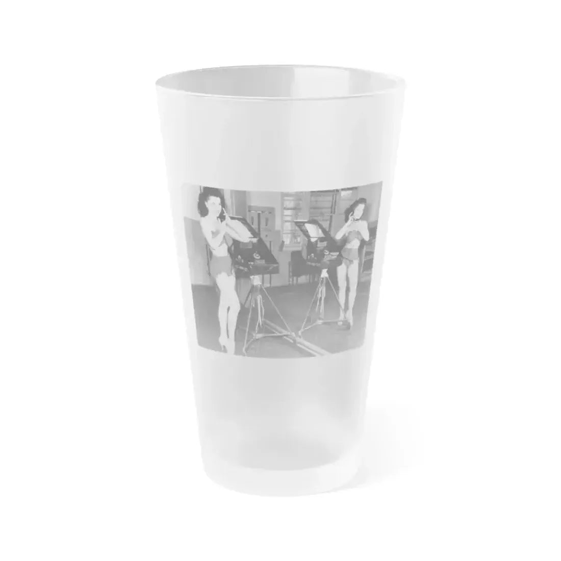 Debra Paget #493 (Vintage Female Icon) Frosted Pint Glass 16oz 16oz Frosted - Go Mug Yourself
