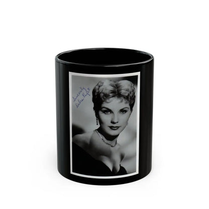 Debra Paget #50 (Vintage Female Icon) Black Coffee Mug-11oz-Go Mug Yourself