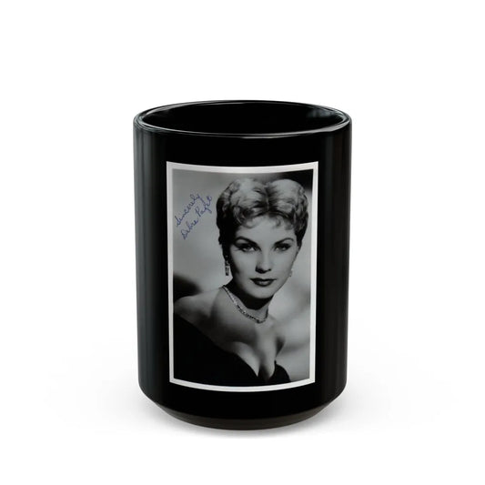 Debra Paget #50 (Vintage Female Icon) Black Coffee Mug-15oz-Go Mug Yourself