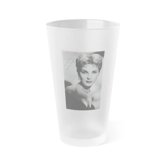 Debra Paget #50 (Vintage Female Icon) Frosted Pint Glass 16oz-16oz-Frosted-Go Mug Yourself