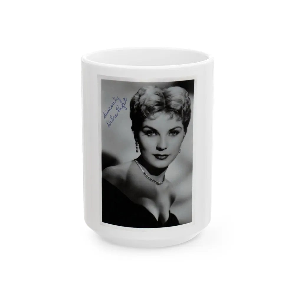 Debra Paget #50 (Vintage Female Icon) White Coffee Mug-15oz-Go Mug Yourself