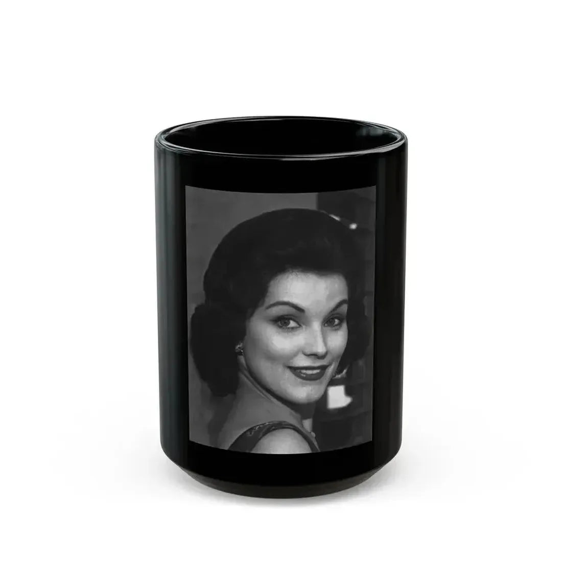Debra Paget #506 (Vintage Female Icon) Black Coffee Mug 15oz - Go Mug Yourself
