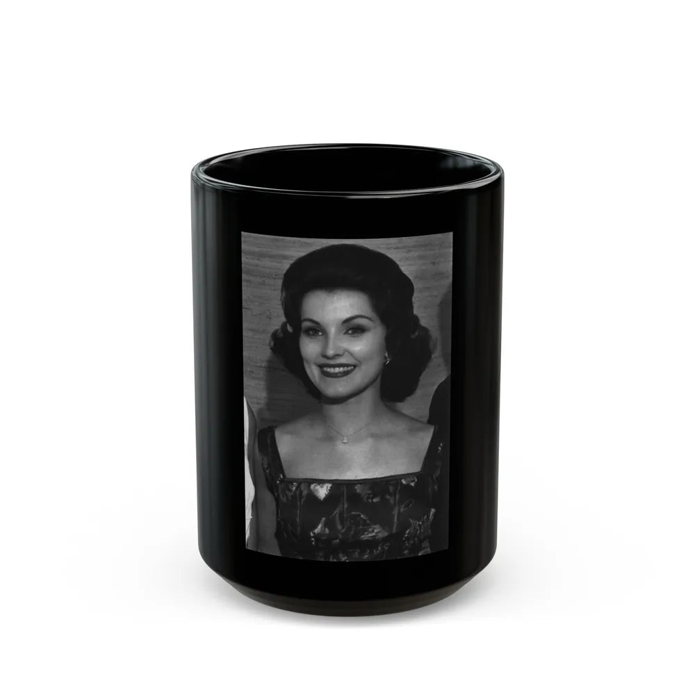 Debra Paget #507 (Vintage Female Icon) Black Coffee Mug-15oz-Go Mug Yourself