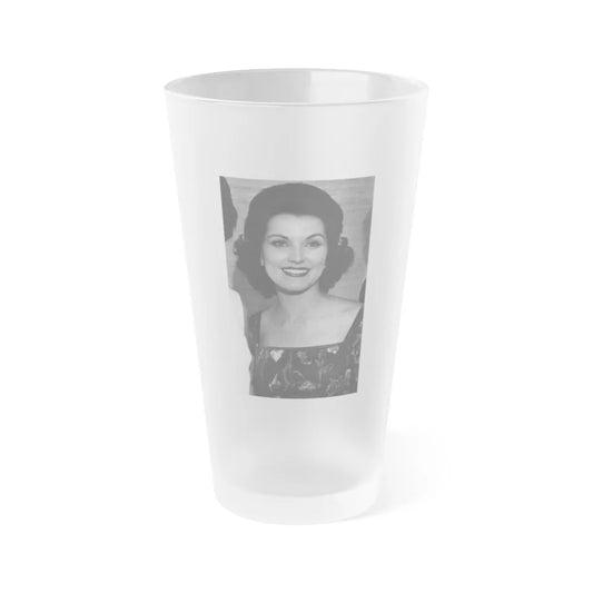 Debra Paget #508 (Vintage Female Icon) Frosted Pint Glass 16oz-16oz-Frosted-Go Mug Yourself