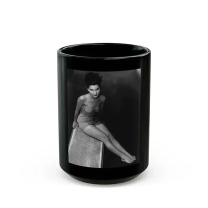 Debra Paget #510 1 (Vintage Female Icon) Black Coffee Mug 15oz - Go Mug Yourself