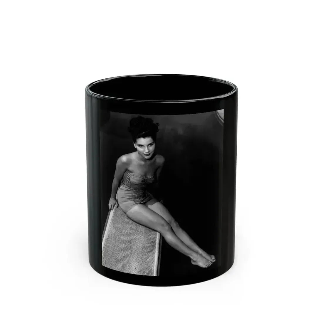Debra Paget #510 (Vintage Female Icon) Black Coffee Mug 11oz - Go Mug Yourself