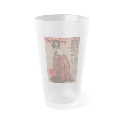 Debra Paget #511 - Debbie Picturegoer 12-11-54 Mag. Cover Promo Pic from ''The Gambler From Natchez'' '54 (Vintage Female Icon) Frosted Pint Glass 16oz 16oz Frosted - Go Mug Yourself