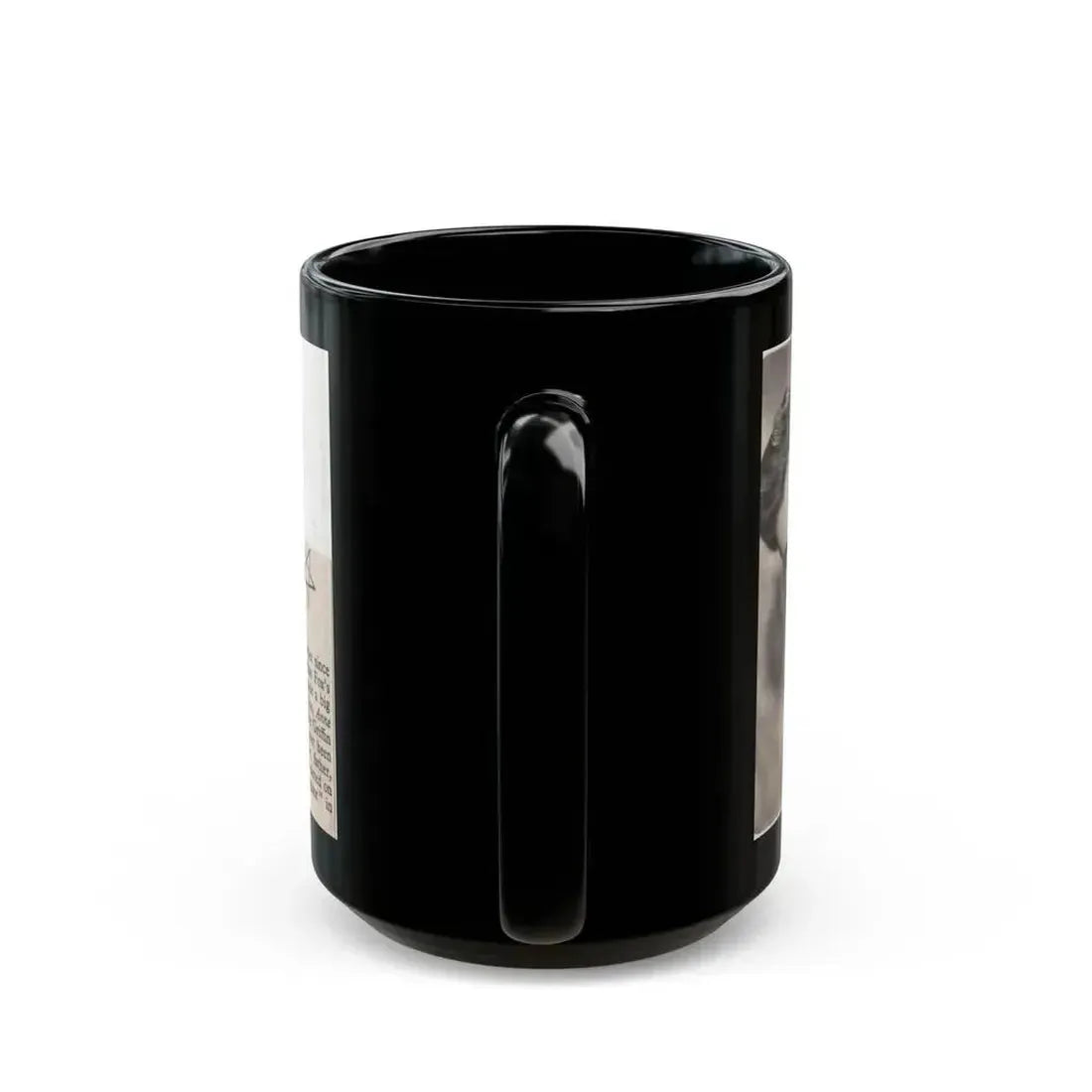 Debra Paget #517 - Small Magazine Clipping B&W Photo & Article from Mid 50's (Vintage Female Icon) Black Coffee Mug - Go Mug Yourself