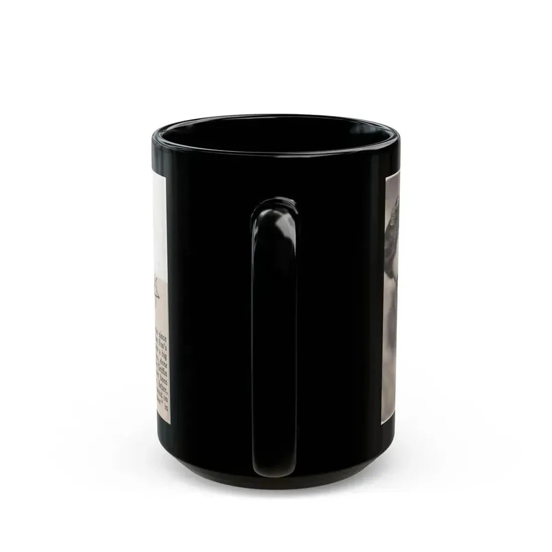 Debra Paget #517 - Small Magazine Clipping B&W Photo & Article from Mid 50's (Vintage Female Icon) Black Coffee Mug - Go Mug Yourself