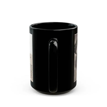 Debra Paget #517 - Small Magazine Clipping B&W Photo & Article from Mid 50's (Vintage Female Icon) Black Coffee Mug - Go Mug Yourself