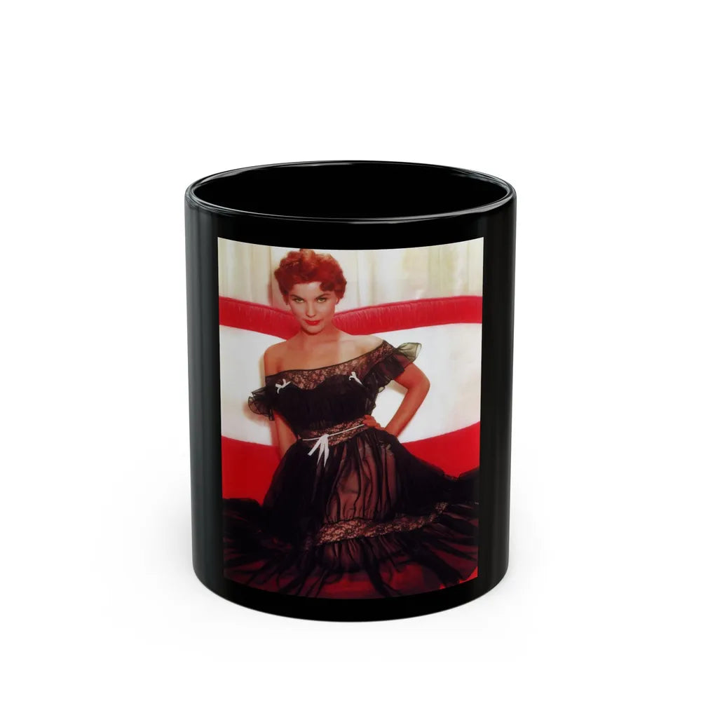 Debra Paget #52 (Vintage Female Icon) Black Coffee Mug-11oz-Go Mug Yourself