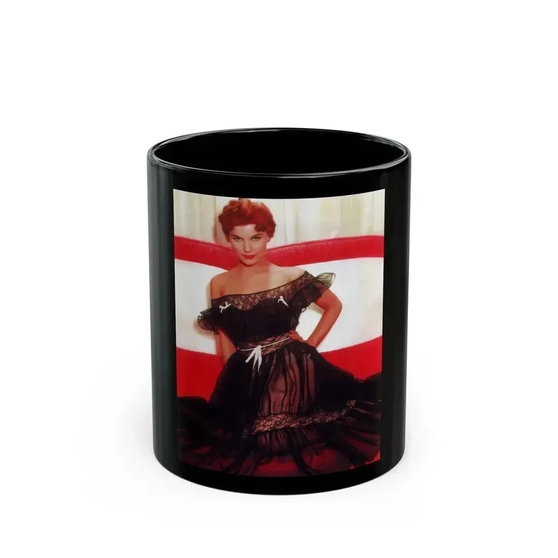 Debra Paget #52 (Vintage Female Icon) Black Coffee Mug 11oz - Go Mug Yourself