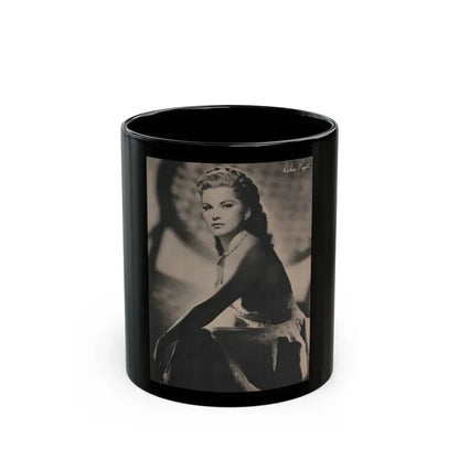 Debra Paget #523 - Magazine Page Circa 50's (Vintage Female Icon) Black Coffee Mug 11oz - Go Mug Yourself