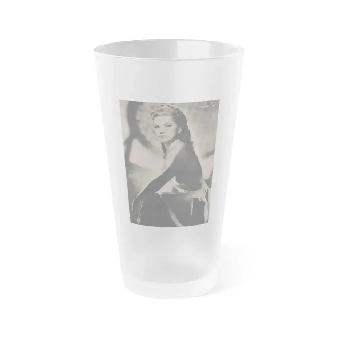 Debra Paget #523 - Magazine Page Circa 50's (Vintage Female Icon) Frosted Pint Glass 16oz 16oz Frosted - Go Mug Yourself
