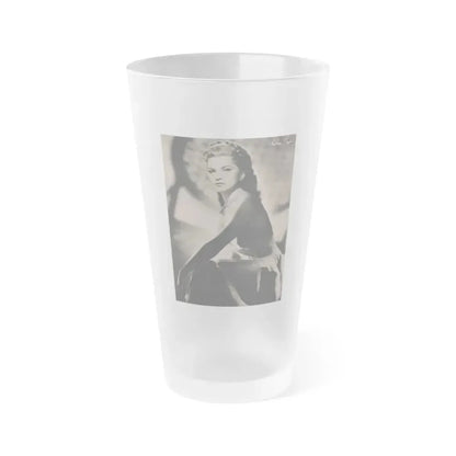Debra Paget #523 - Magazine Page Circa 50's (Vintage Female Icon) Frosted Pint Glass 16oz 16oz Frosted - Go Mug Yourself