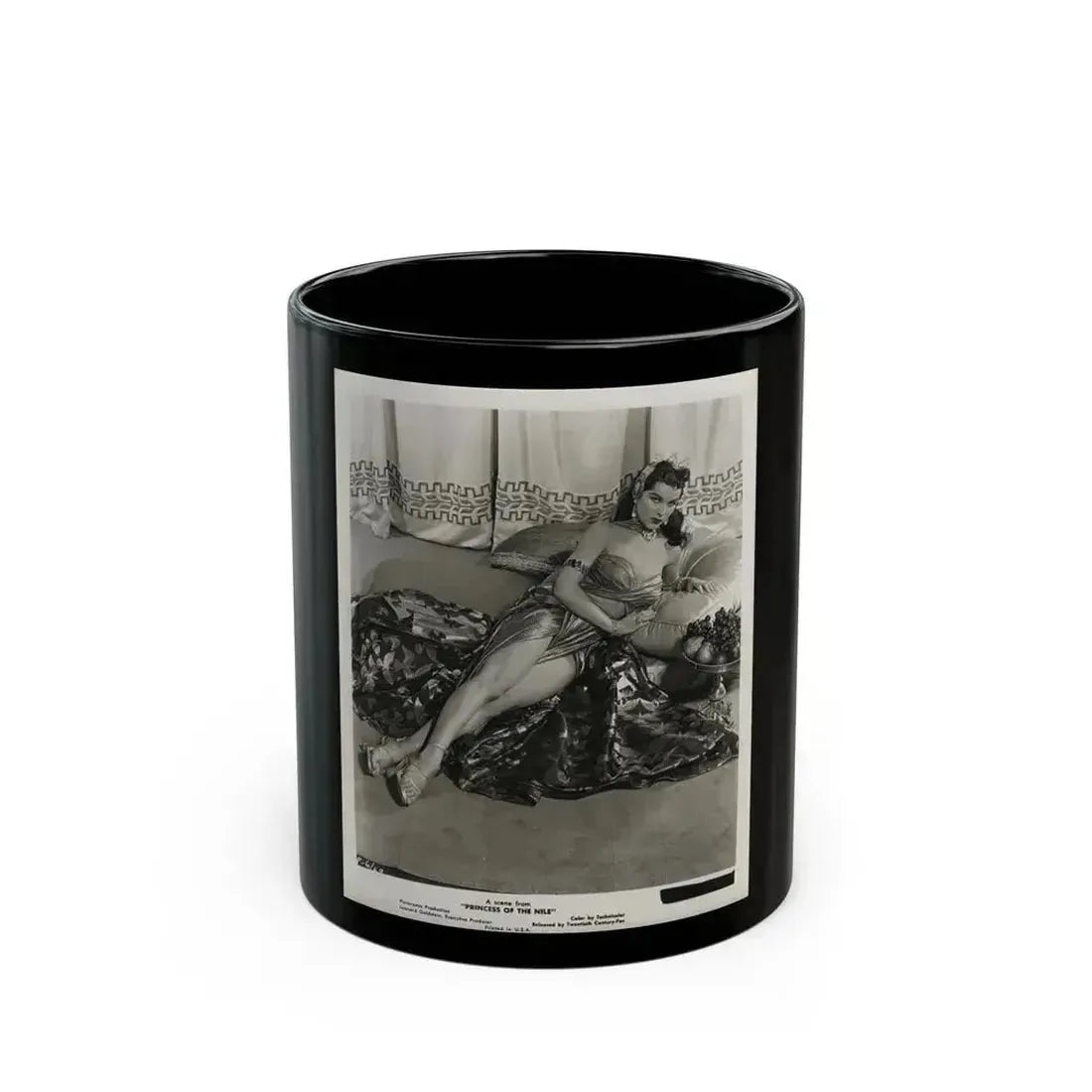 Debra Paget #53 1 (Vintage Female Icon) Black Coffee Mug 11oz - Go Mug Yourself