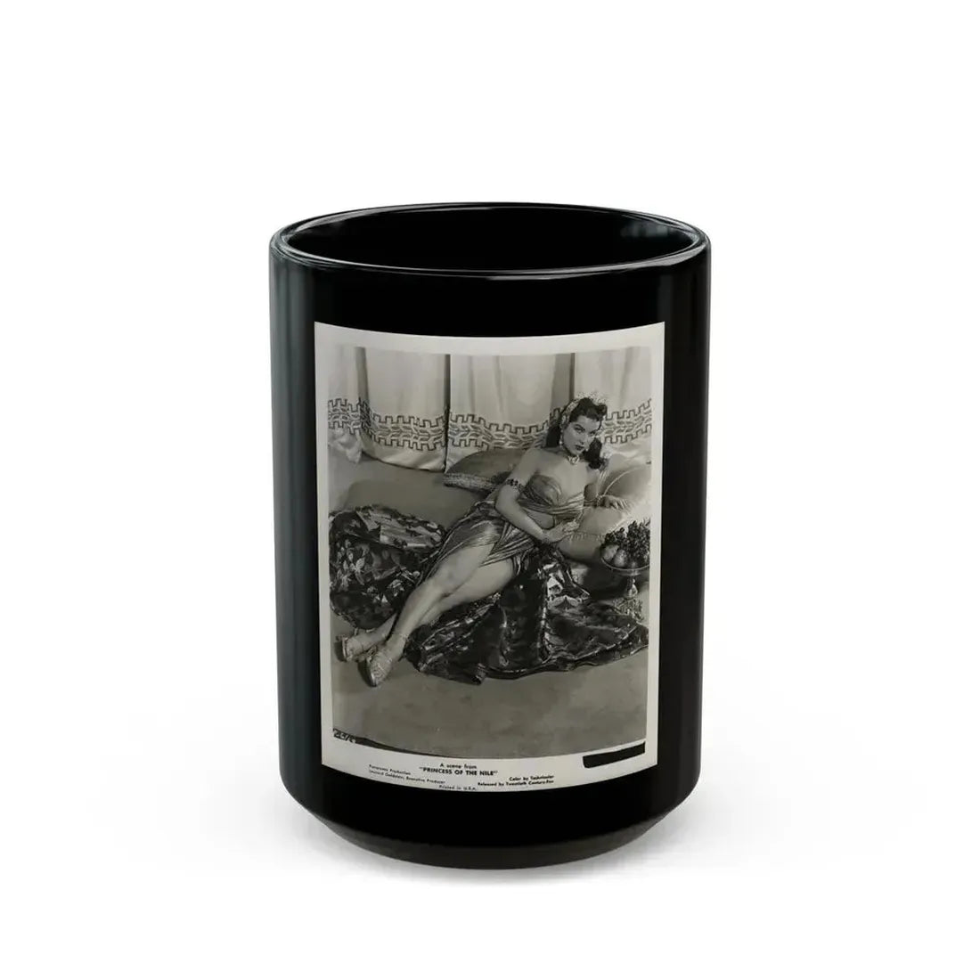 Debra Paget #53 1 (Vintage Female Icon) Black Coffee Mug 15oz - Go Mug Yourself