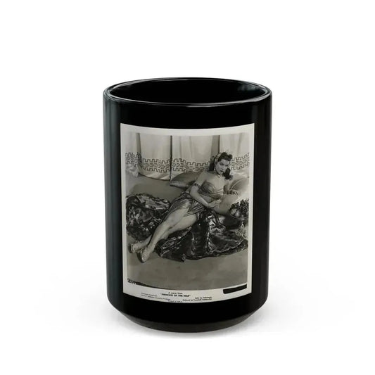 Debra Paget #53 1 (Vintage Female Icon) Black Coffee Mug 15oz - Go Mug Yourself