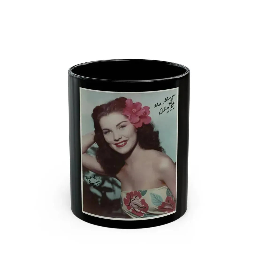 Debra Paget #532 (Vintage Female Icon) Black Coffee Mug 11oz - Go Mug Yourself