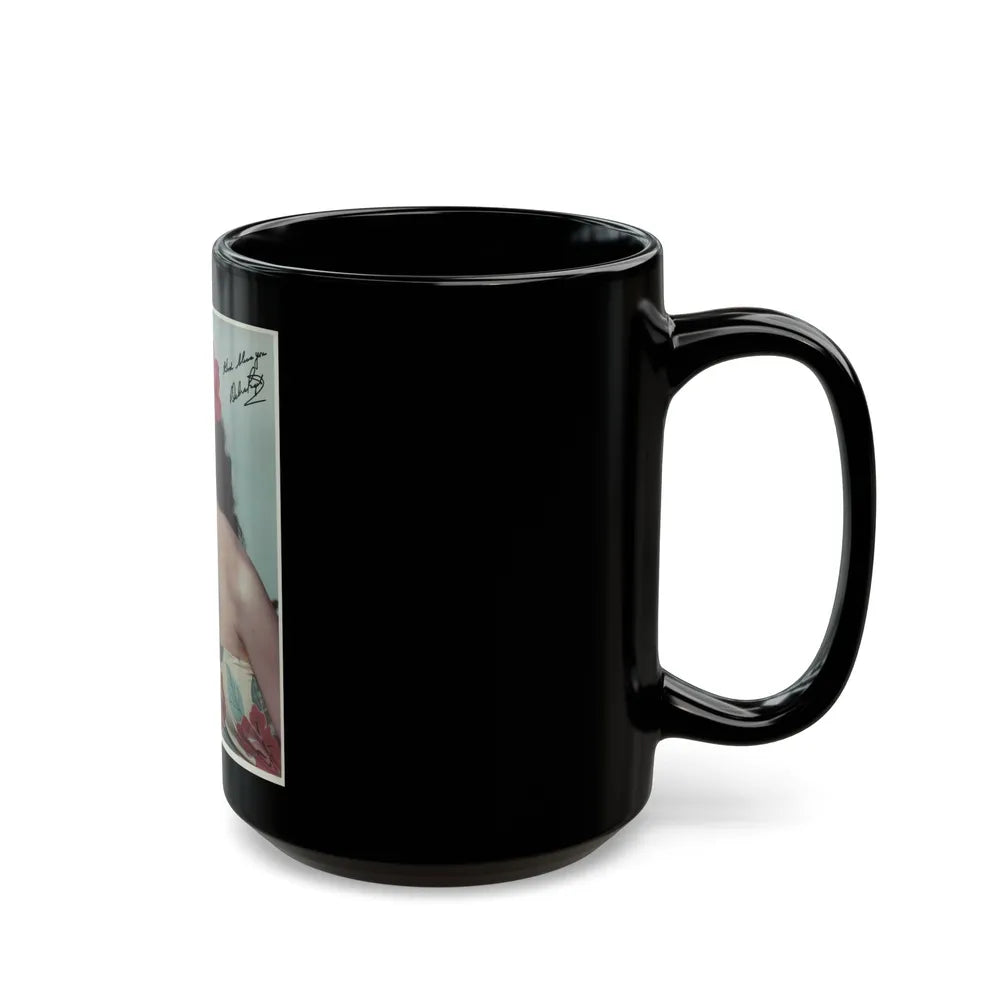 Debra Paget #532 (Vintage Female Icon) Black Coffee Mug-Go Mug Yourself