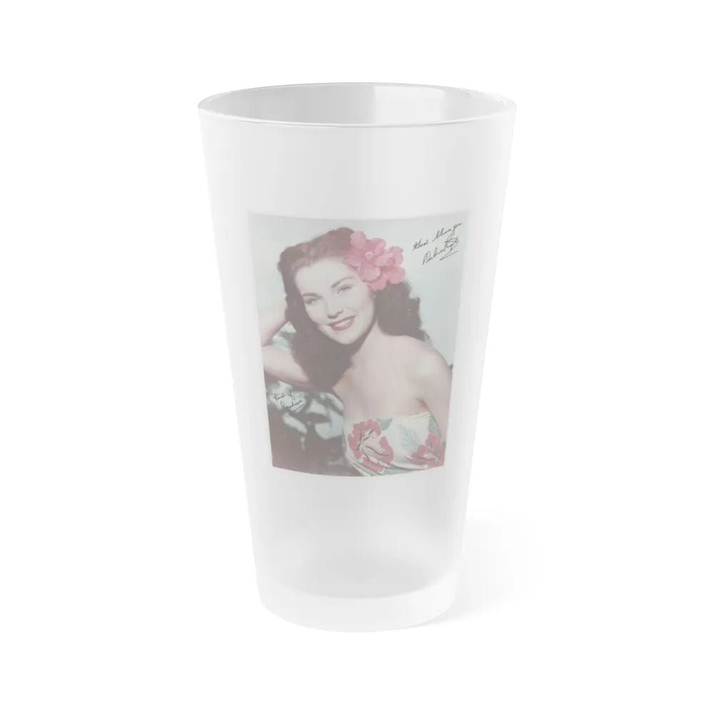 Debra Paget #532 (Vintage Female Icon) Frosted Pint Glass 16oz-16oz-Frosted-Go Mug Yourself