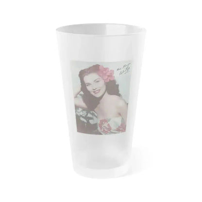 Debra Paget #532 (Vintage Female Icon) Frosted Pint Glass 16oz 16oz Frosted - Go Mug Yourself