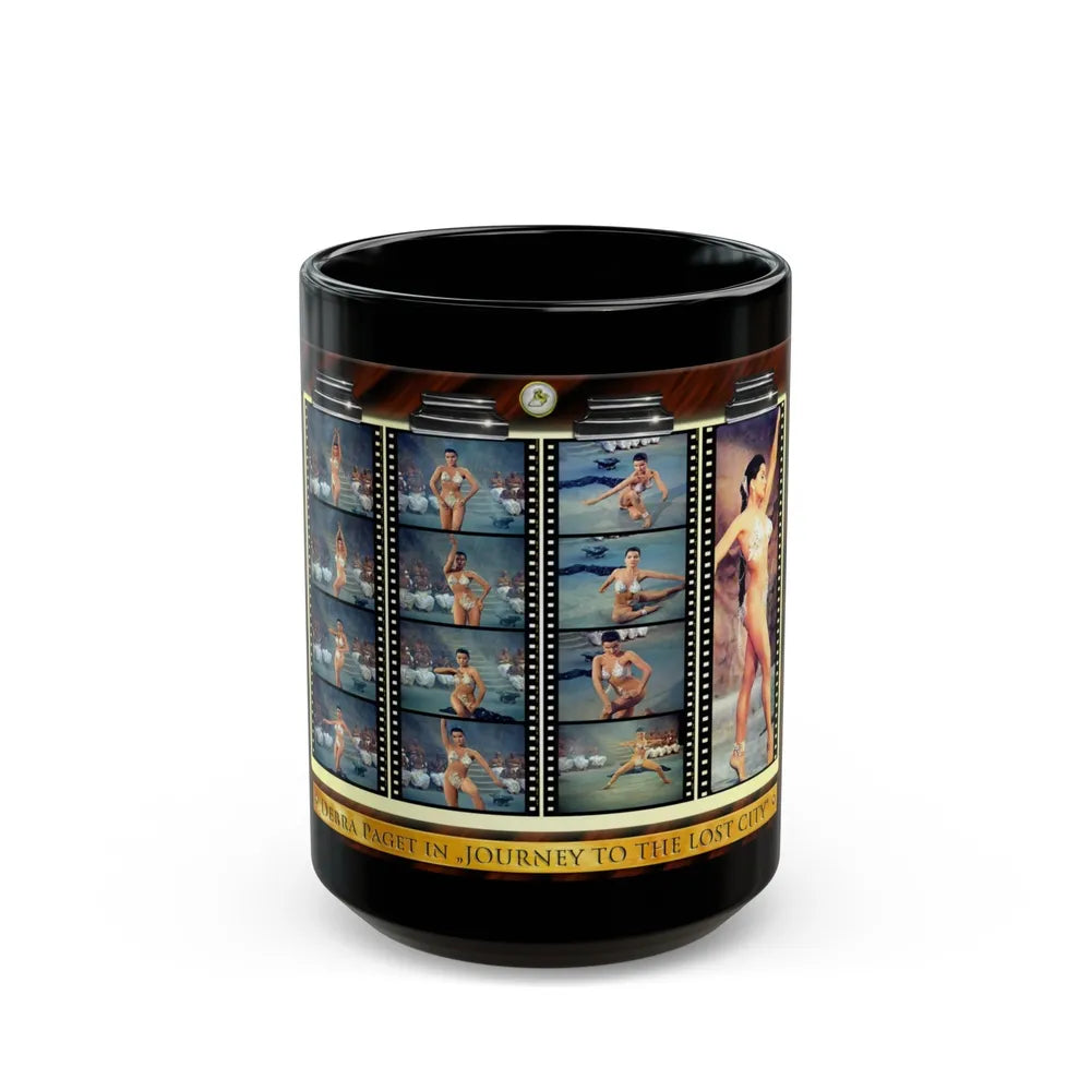 Debra Paget #533 (Vintage Female Icon) Black Coffee Mug-15oz-Go Mug Yourself