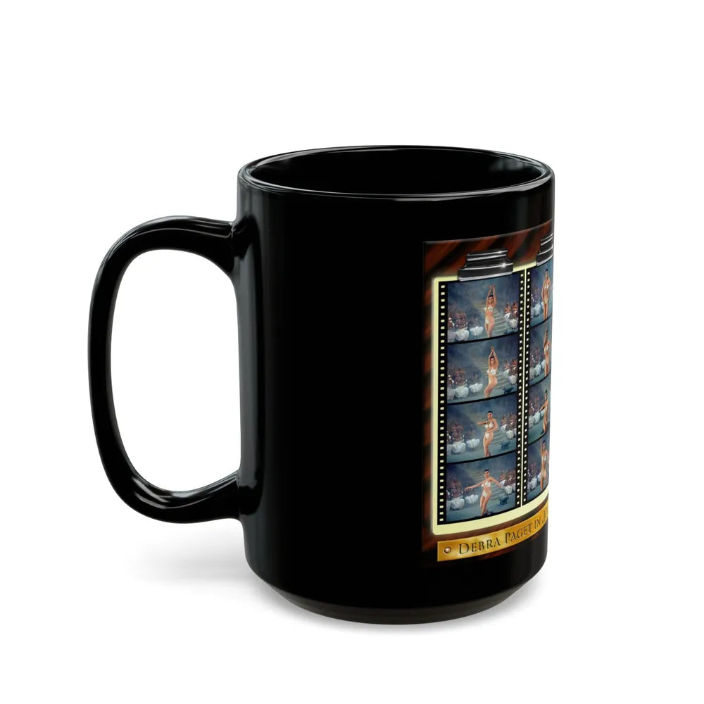 Debra Paget #533 (Vintage Female Icon) Black Coffee Mug-Go Mug Yourself