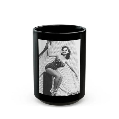 Debra Paget #536 (Vintage Female Icon) Black Coffee Mug 15oz - Go Mug Yourself