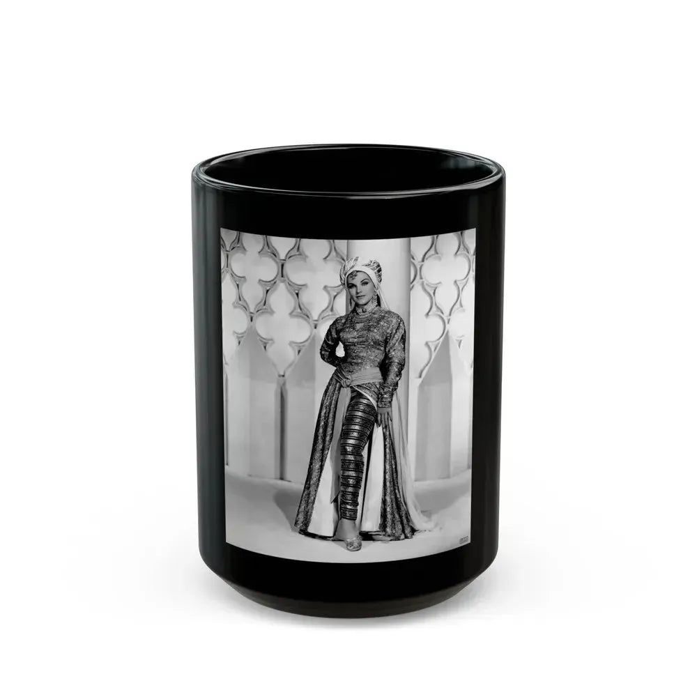 Debra Paget #537 (Vintage Female Icon) Black Coffee Mug 15oz - Go Mug Yourself