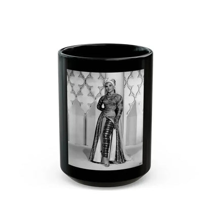 Debra Paget #537 (Vintage Female Icon) Black Coffee Mug 15oz - Go Mug Yourself