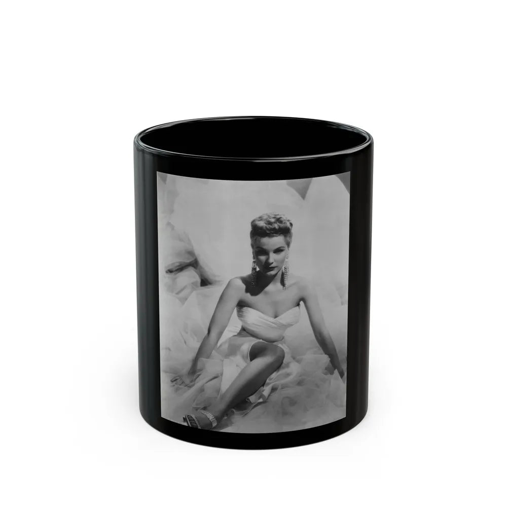 Debra Paget #538 (Vintage Female Icon) Black Coffee Mug-11oz-Go Mug Yourself