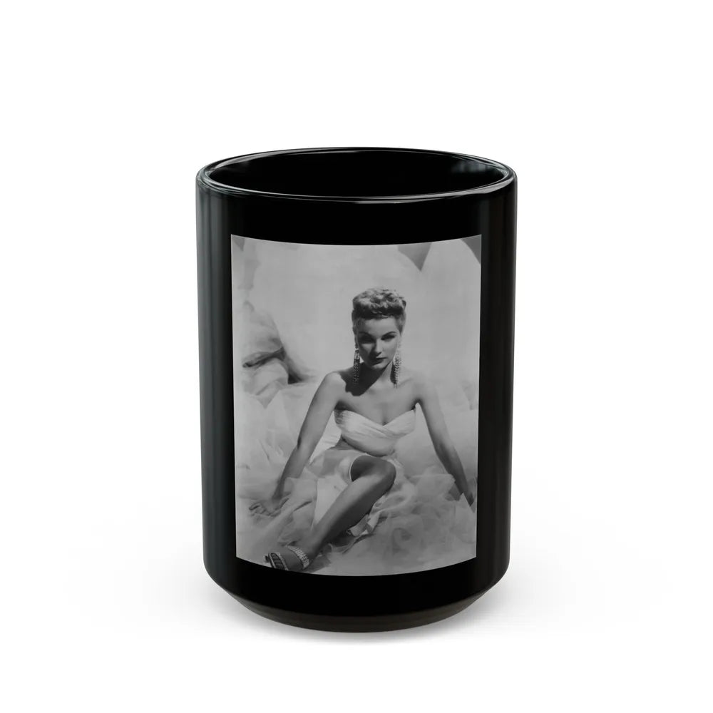 Debra Paget #538 (Vintage Female Icon) Black Coffee Mug-15oz-Go Mug Yourself