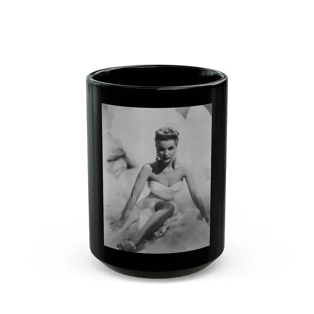 Debra Paget #538 (Vintage Female Icon) Black Coffee Mug 15oz - Go Mug Yourself