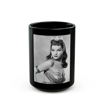 Debra Paget #54 1 (Vintage Female Icon) Black Coffee Mug 15oz - Go Mug Yourself