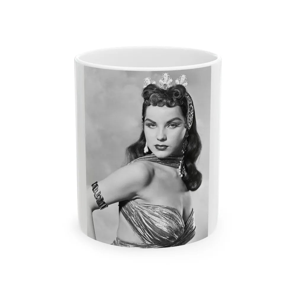 Debra Paget #54 (Vintage Female Icon) White Coffee Mug-11oz-Go Mug Yourself