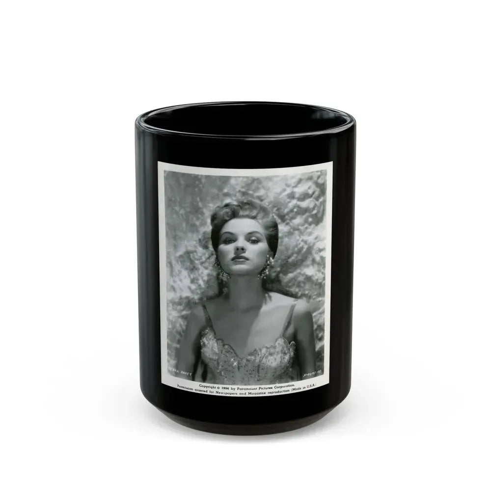 Debra Paget #545 (Vintage Female Icon) Black Coffee Mug 15oz - Go Mug Yourself