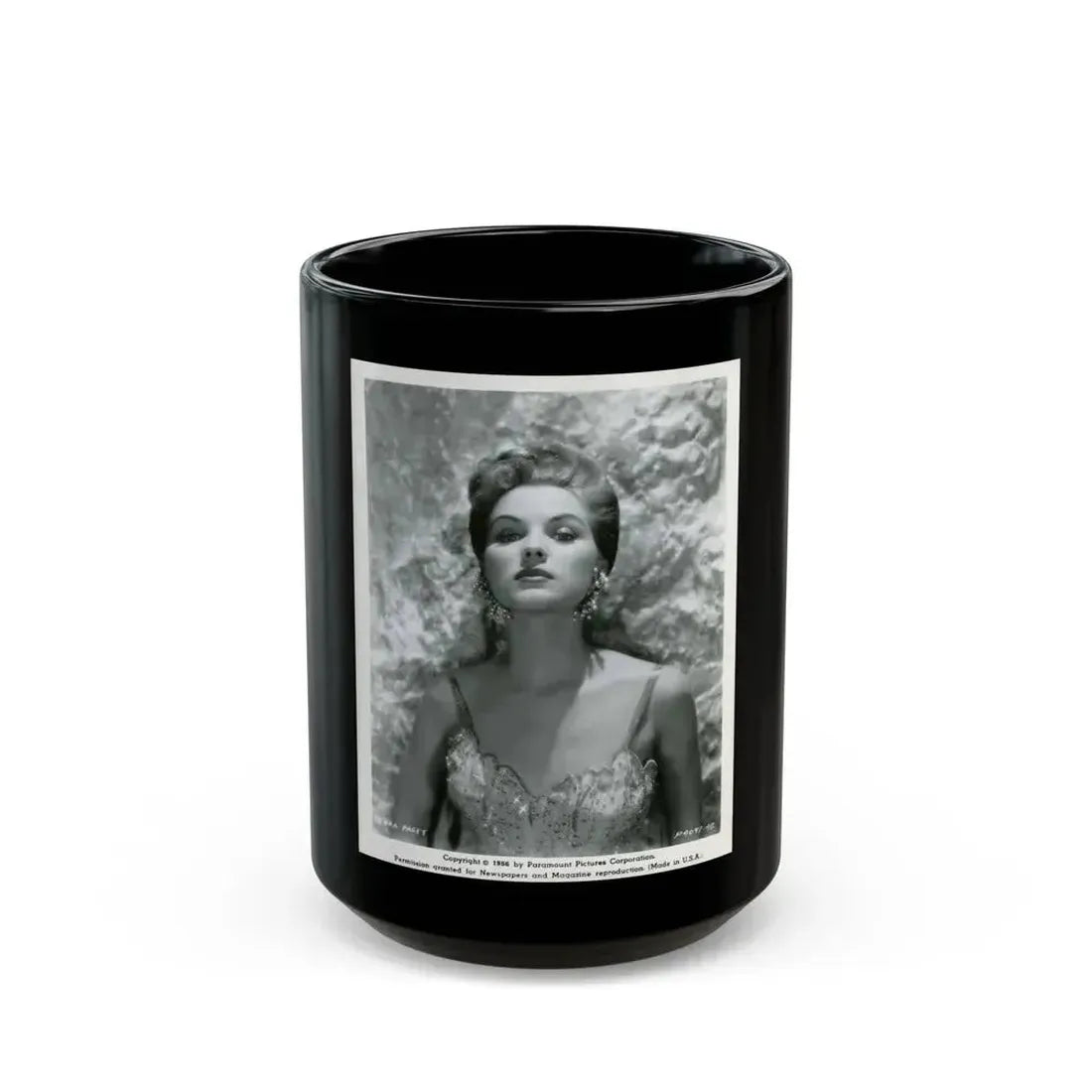 Debra Paget #545 (Vintage Female Icon) Black Coffee Mug 15oz - Go Mug Yourself