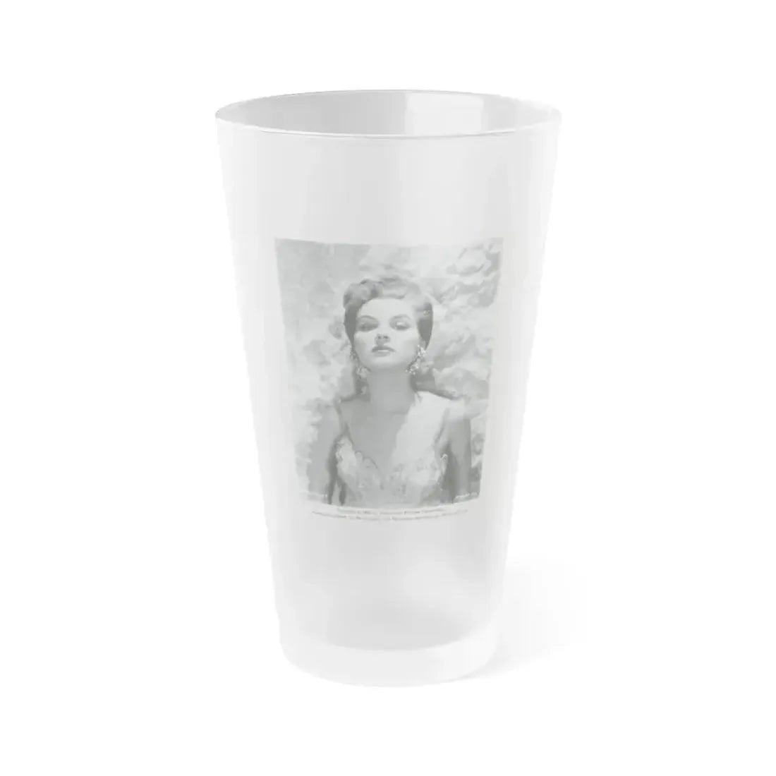 Debra Paget #545 (Vintage Female Icon) Frosted Pint Glass 16oz 16oz Frosted - Go Mug Yourself