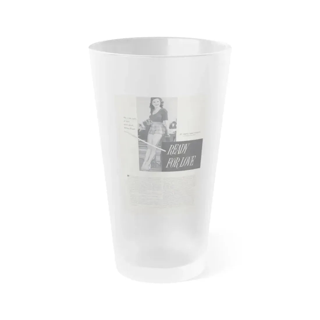 Debra Paget #549 (Vintage Female Icon) Frosted Pint Glass 16oz 16oz Frosted - Go Mug Yourself