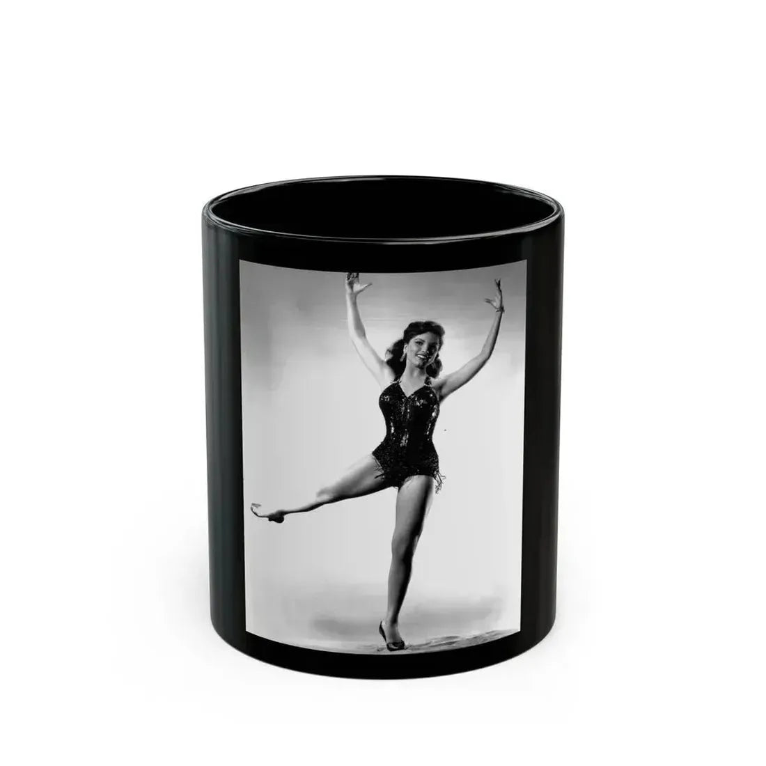 Debra Paget #550 (Vintage Female Icon) Black Coffee Mug 11oz - Go Mug Yourself