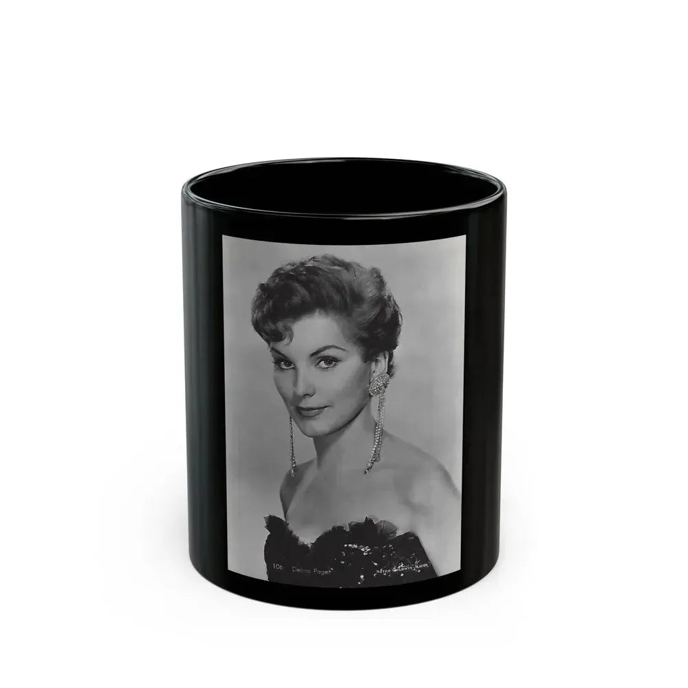 Debra Paget #553 (Vintage Female Icon) Black Coffee Mug 11oz - Go Mug Yourself