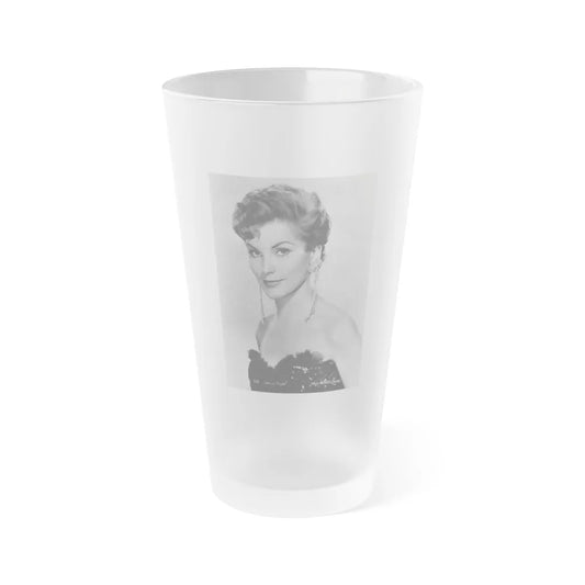 Debra Paget #553 (Vintage Female Icon) Frosted Pint Glass 16oz-16oz-Frosted-Go Mug Yourself