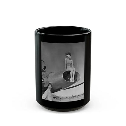 Debra Paget #556 (Vintage Female Icon) Black Coffee Mug 15oz - Go Mug Yourself