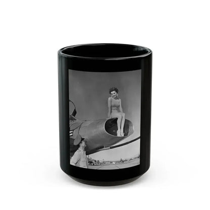 Debra Paget #556 (Vintage Female Icon) Black Coffee Mug 15oz - Go Mug Yourself