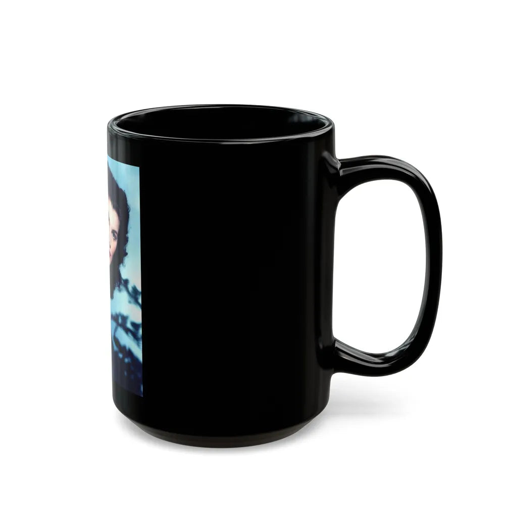 Debra Paget #56 (Vintage Female Icon) Black Coffee Mug-Go Mug Yourself