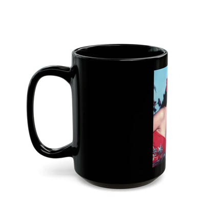 Debra Paget #56 (Vintage Female Icon) Black Coffee Mug-Go Mug Yourself