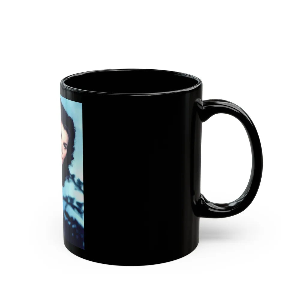 Debra Paget #56 (Vintage Female Icon) Black Coffee Mug-Go Mug Yourself